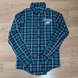 SOLD- NFL Philadelphia Eagles Long Sleeve Flannel